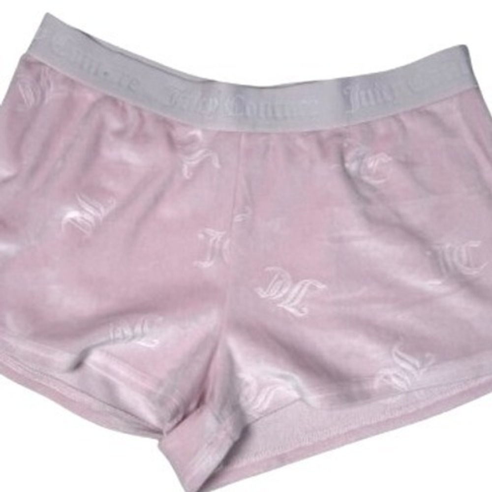 Juicy Couture Velour Sleep Shorts Women S Pinkβ Excellent Y2K Embossed Logo